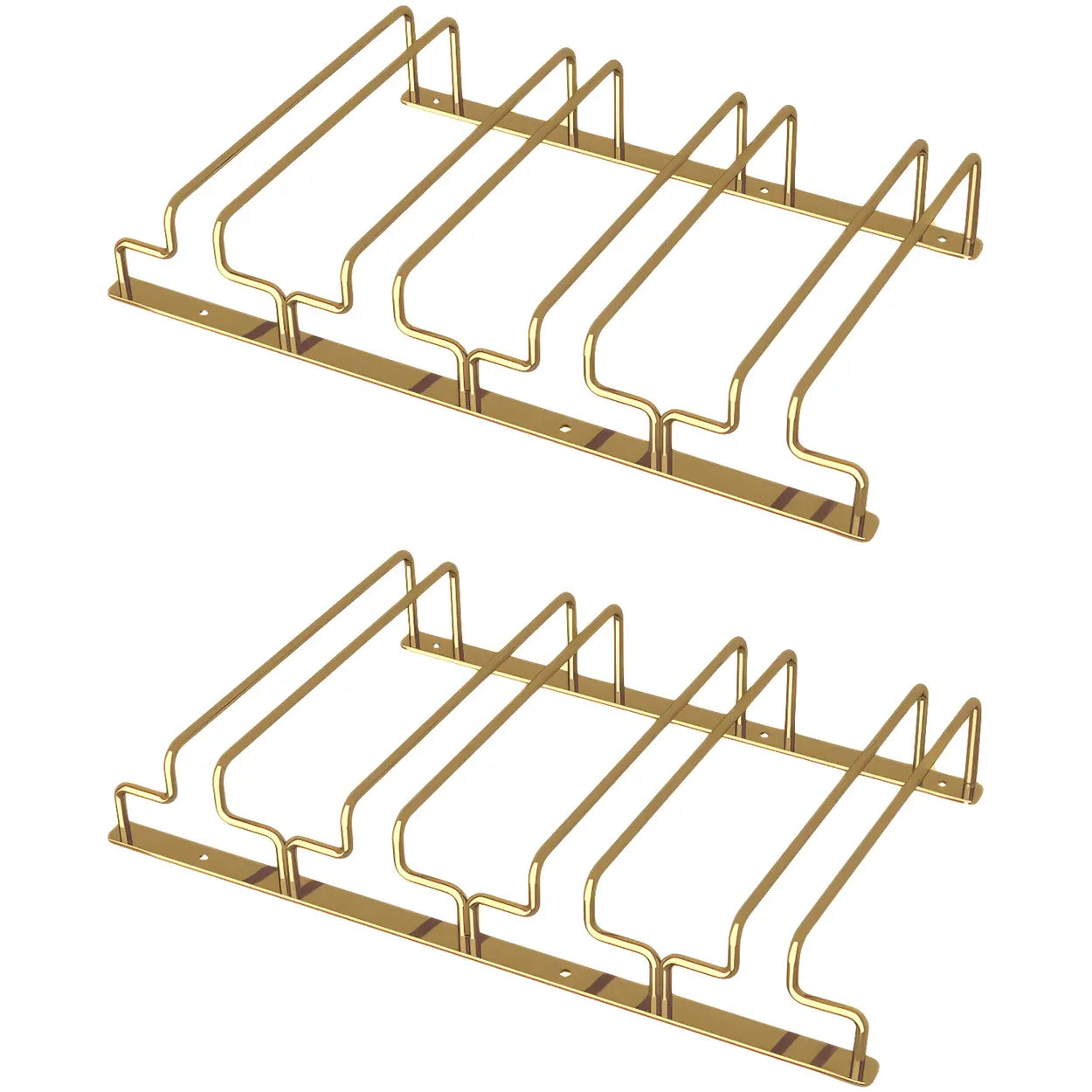 Gold Metal Hanging Wine Glass Rack — 1 Piece