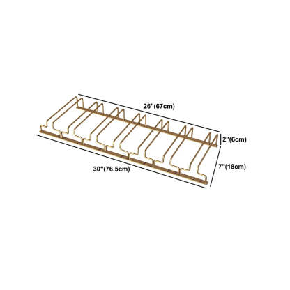 Gold Metal Hanging Wine Glass Rack — 1 Piece