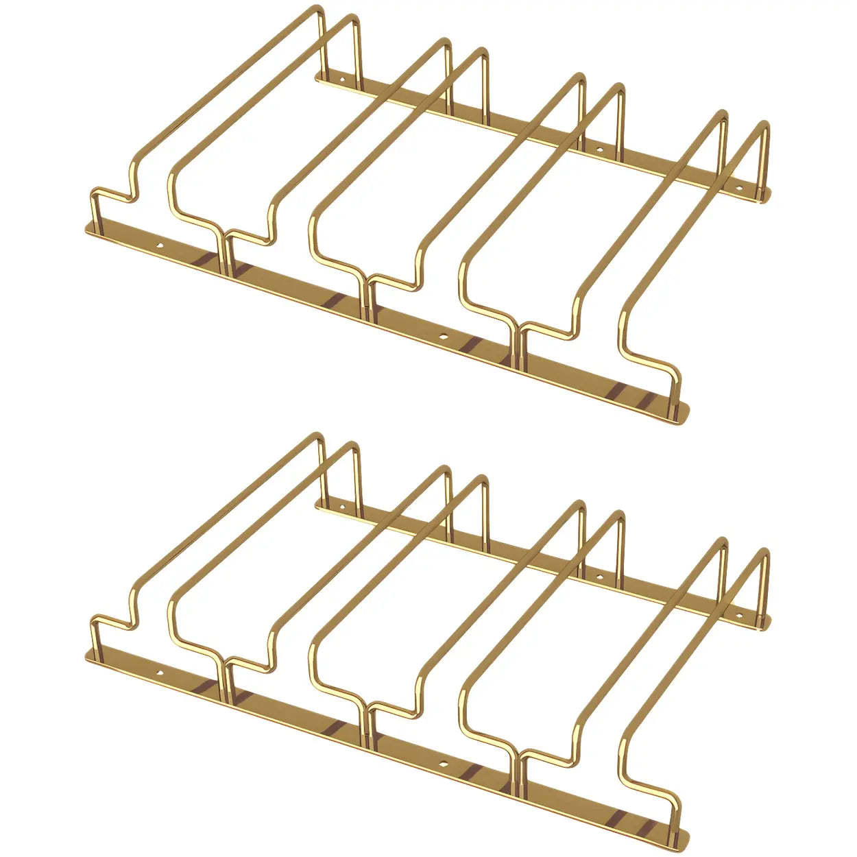 Gold Metal Hanging Wine Glass Rack — 1 Piece