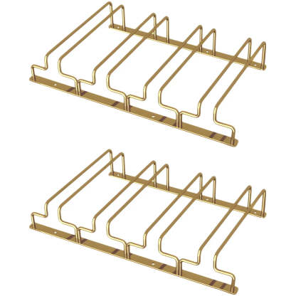 Gold Metal Hanging Wine Glass Rack — 1 Piece