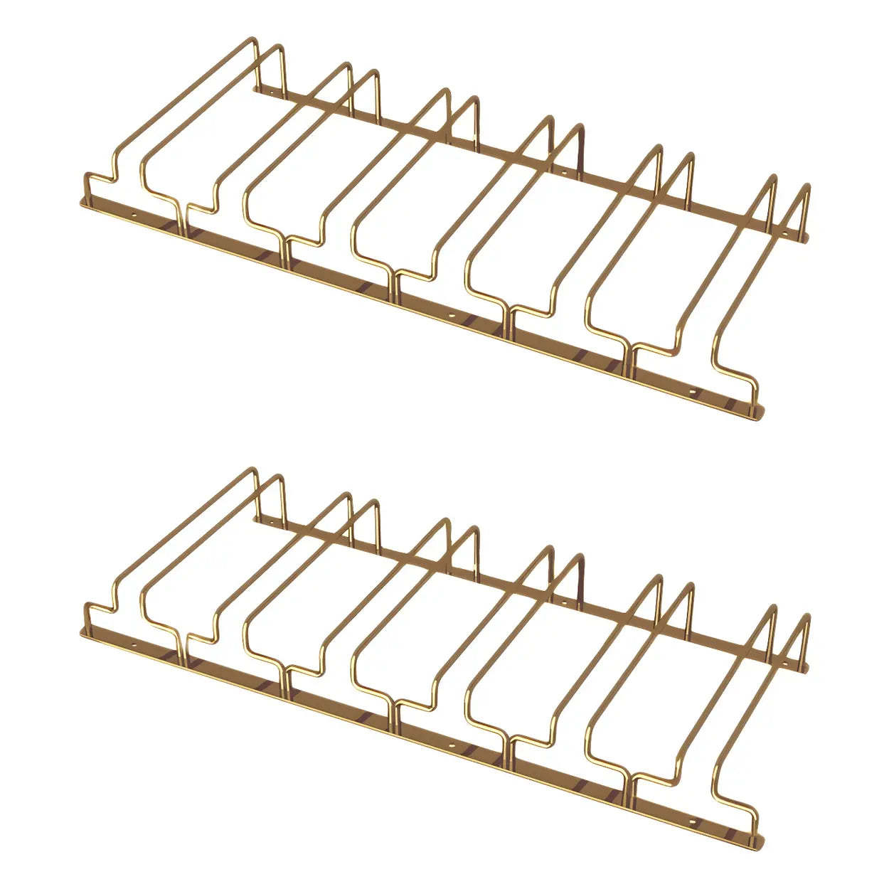 Gold Metal Hanging Wine Glass Rack — 1 Piece