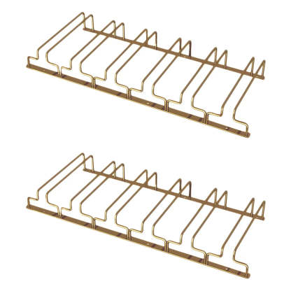 Gold Metal Hanging Wine Glass Rack — 1 Piece
