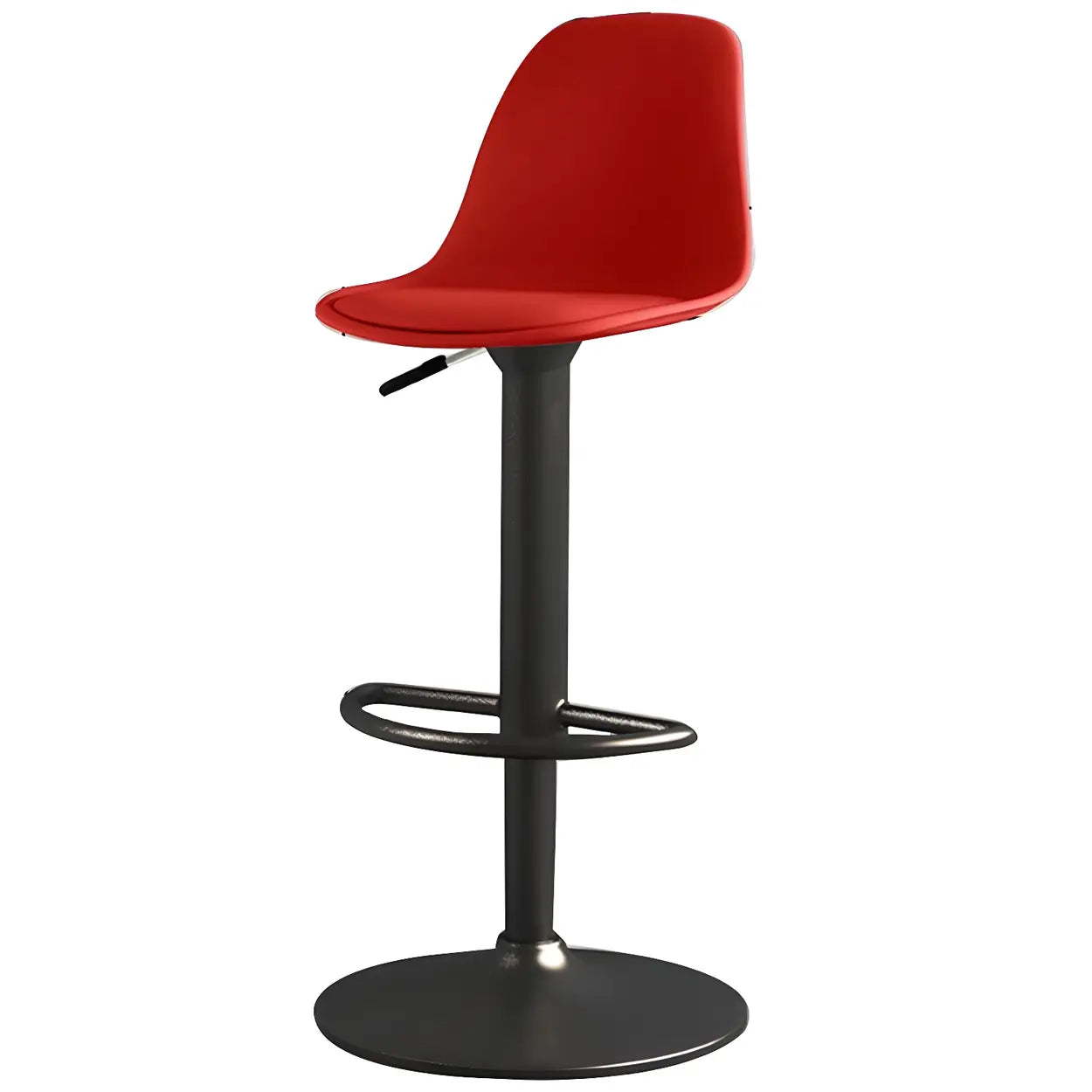 Adjustable Swivel Leather Bar Stool