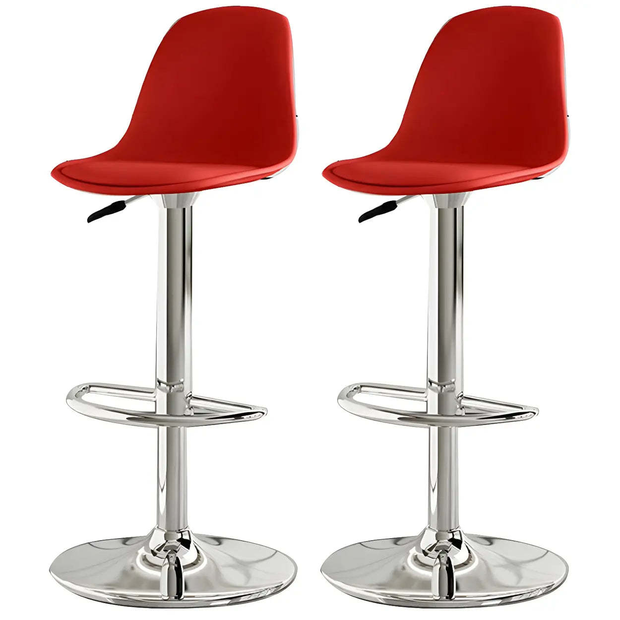 Adjustable Swivel Leather Bar Stool