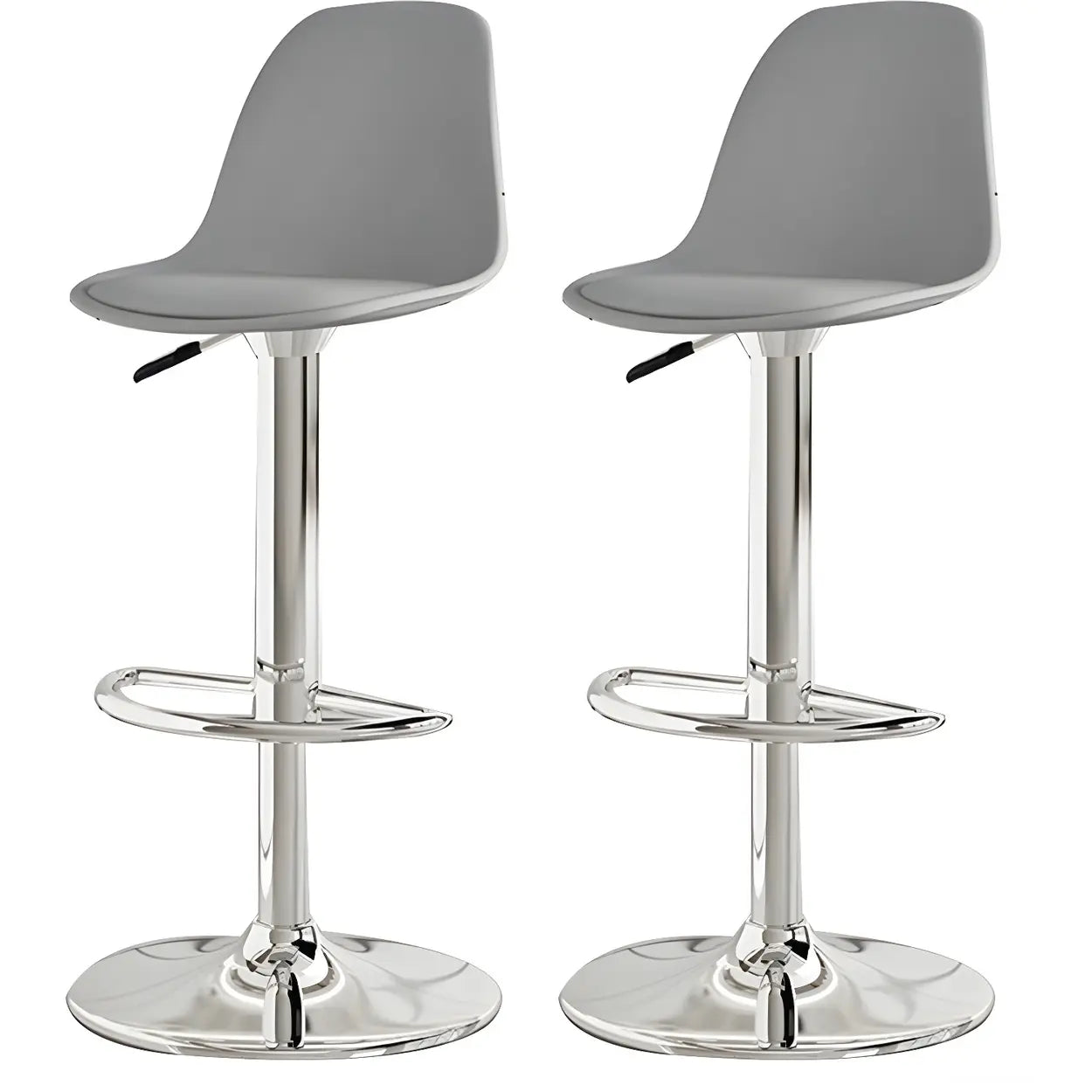 Adjustable Swivel Leather Bar Stool