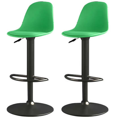 Adjustable Swivel Leather Bar Stool