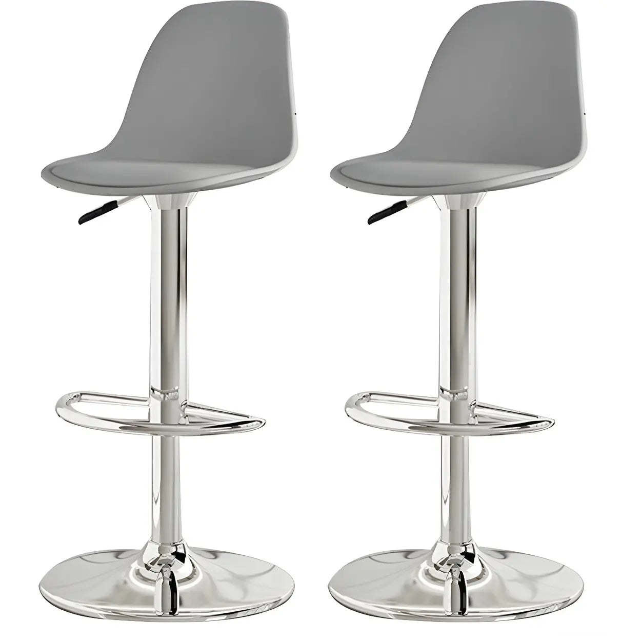 Adjustable Swivel Leather Bar Stool