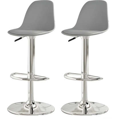 Adjustable Swivel Leather Bar Stool