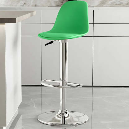 Adjustable Swivel Leather Bar Stool