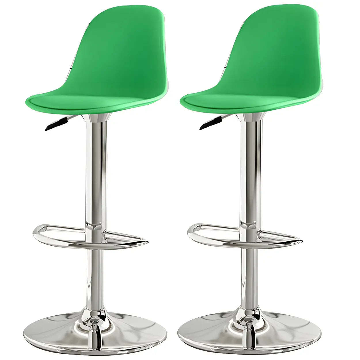 Adjustable Swivel Leather Bar Stool