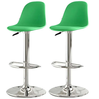 Adjustable Swivel Leather Bar Stool