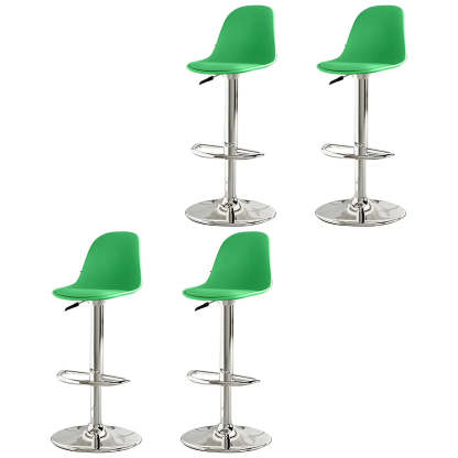 Adjustable Swivel Leather Bar Stool