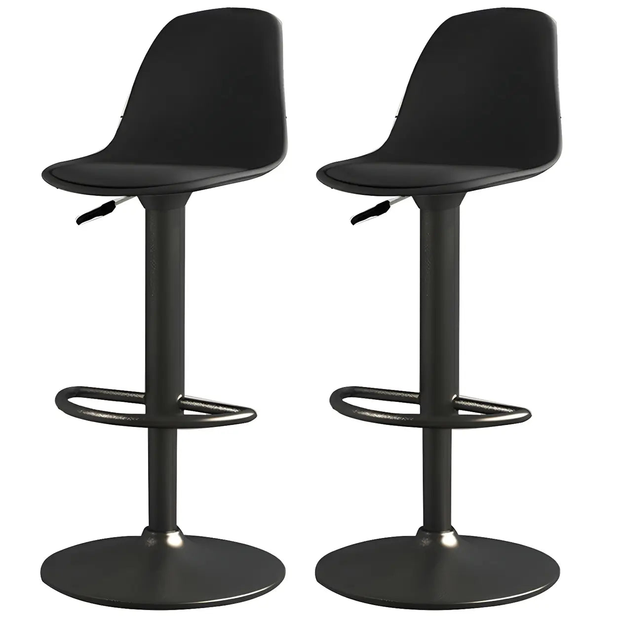 Adjustable Swivel Leather Bar Stool