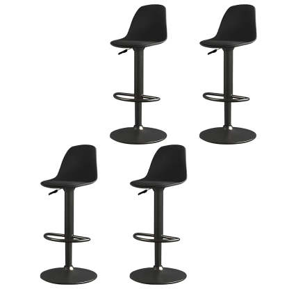 Adjustable Swivel Leather Bar Stool