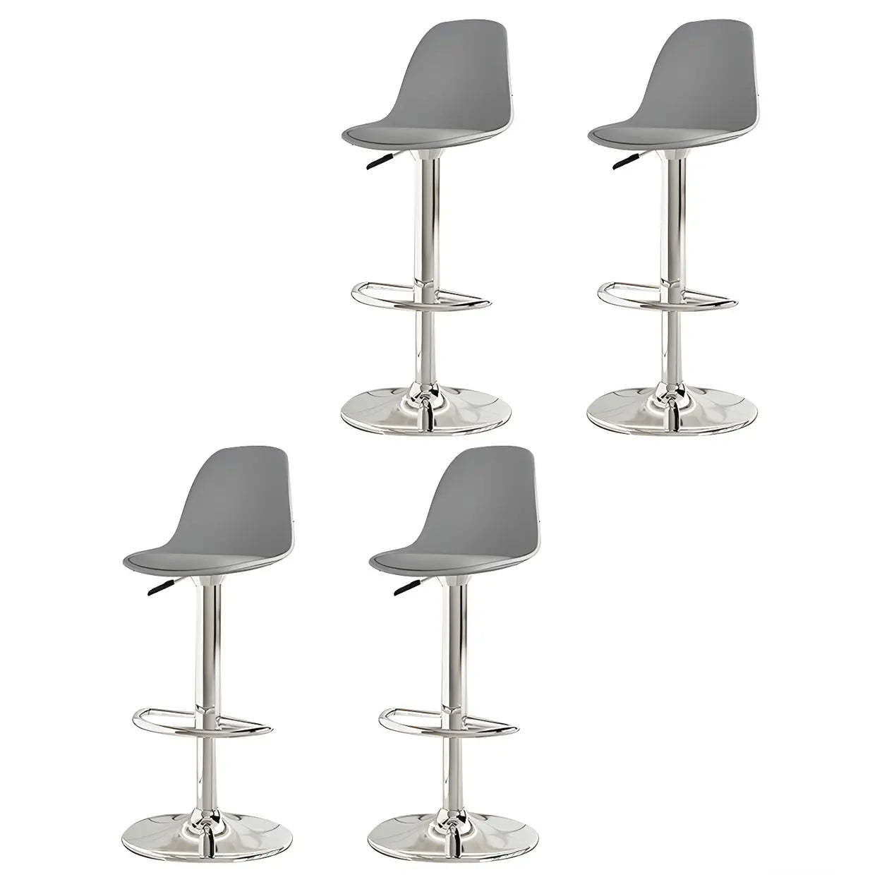 Adjustable Swivel Leather Bar Stool