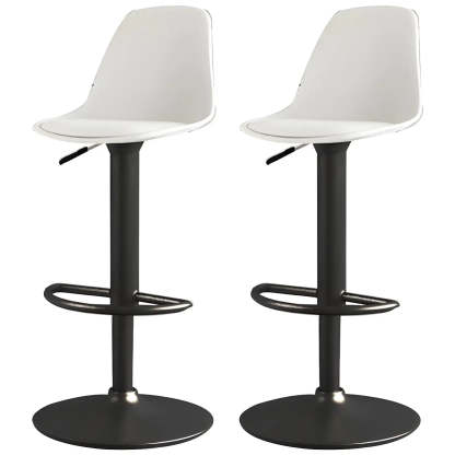 Adjustable Swivel Leather Bar Stool