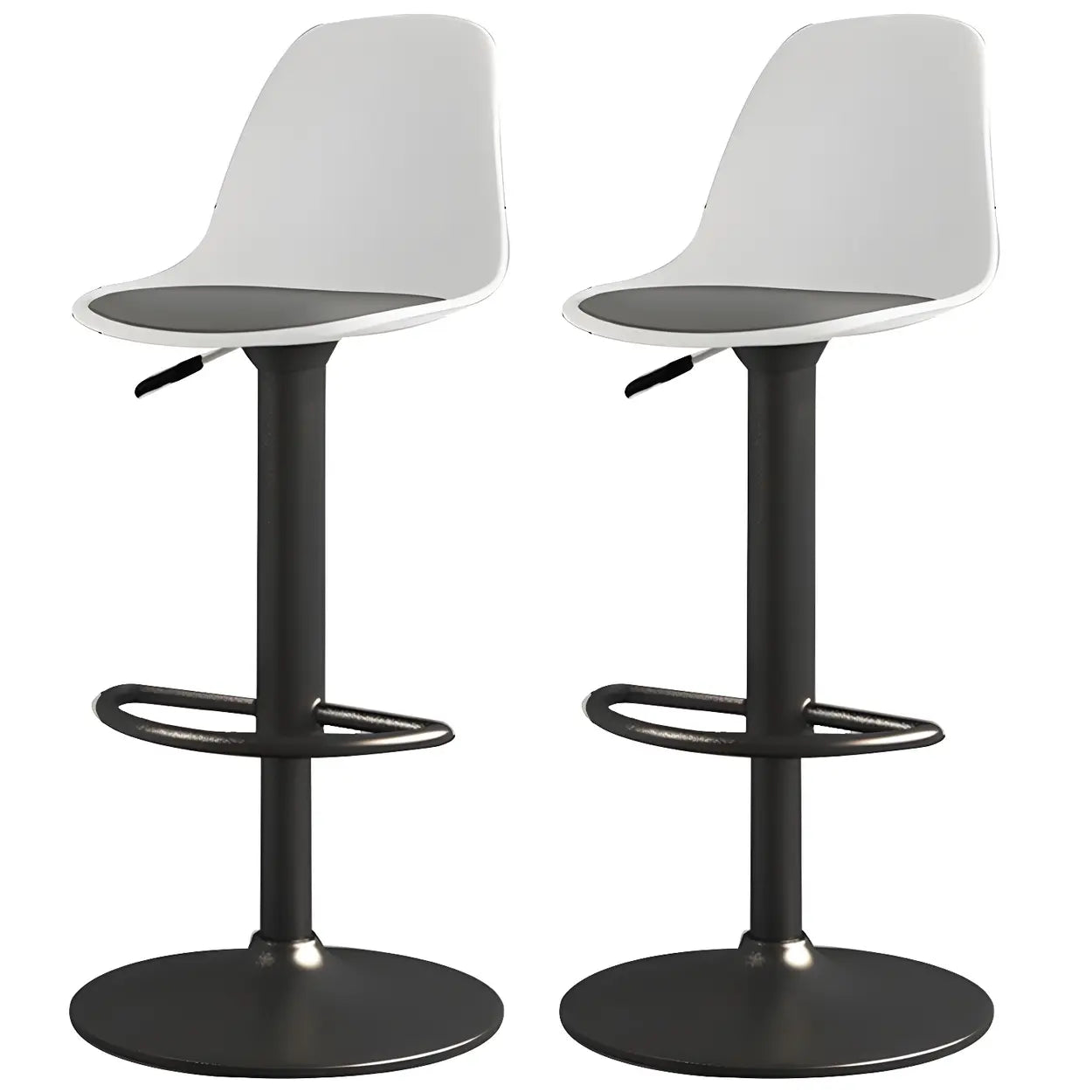 Adjustable Swivel Leather Bar Stool