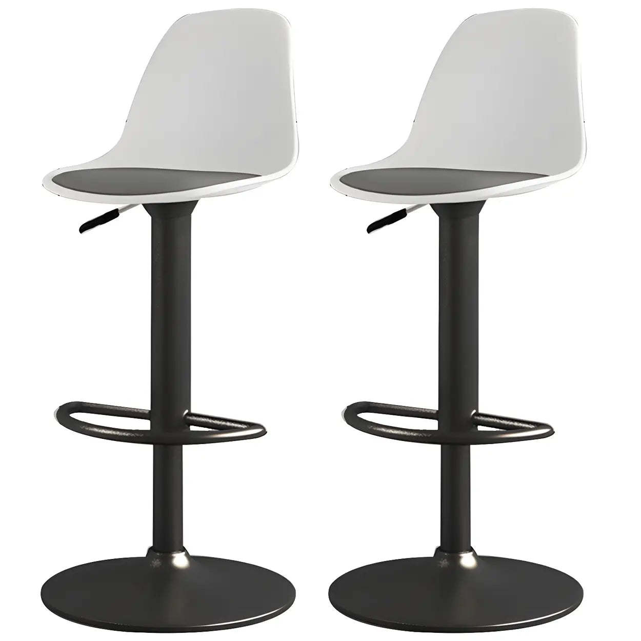 Adjustable Swivel Leather Bar Stool