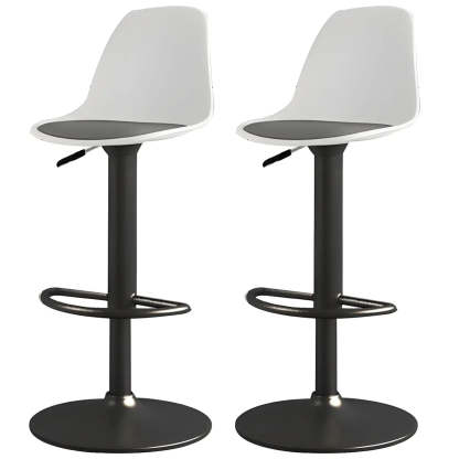 Adjustable Swivel Leather Bar Stool
