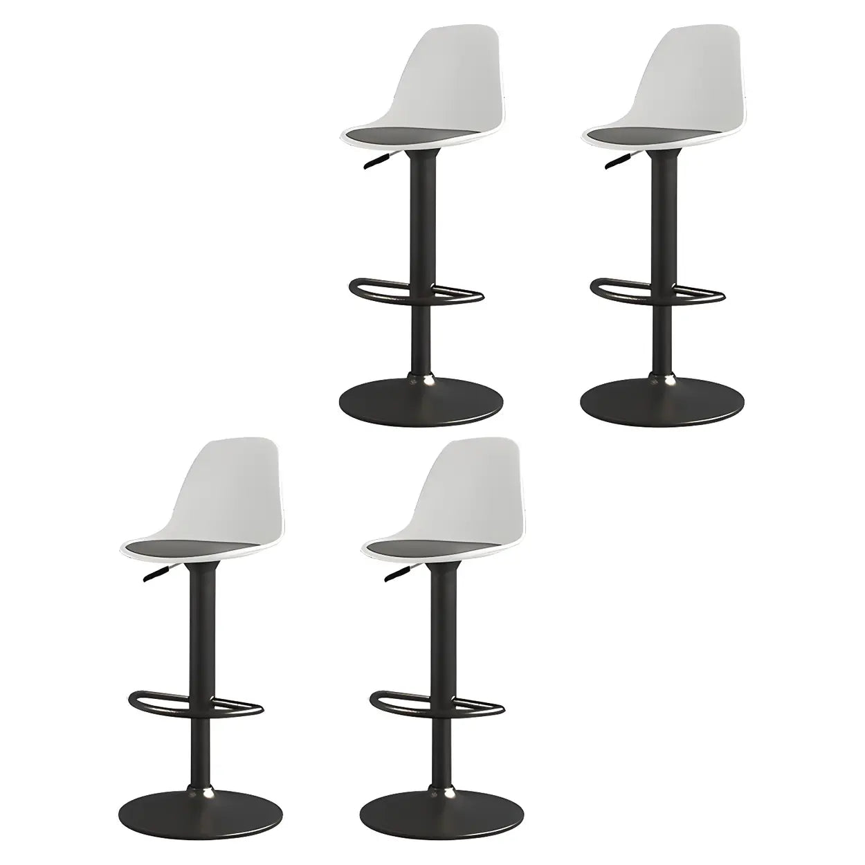 Adjustable Swivel Leather Bar Stool