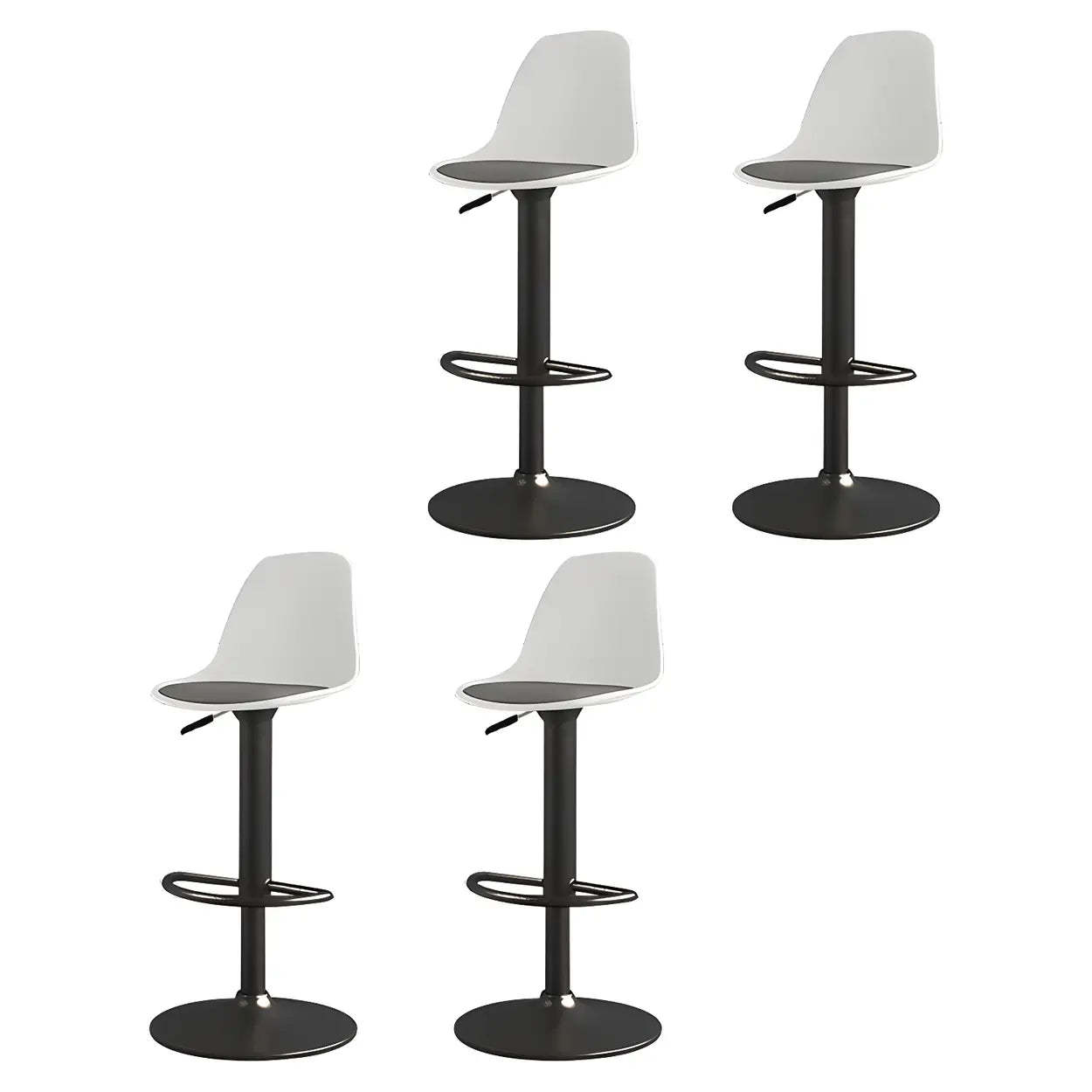 Adjustable Swivel Leather Bar Stool