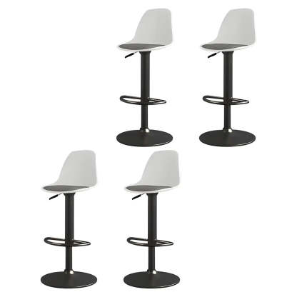 Adjustable Swivel Leather Bar Stool
