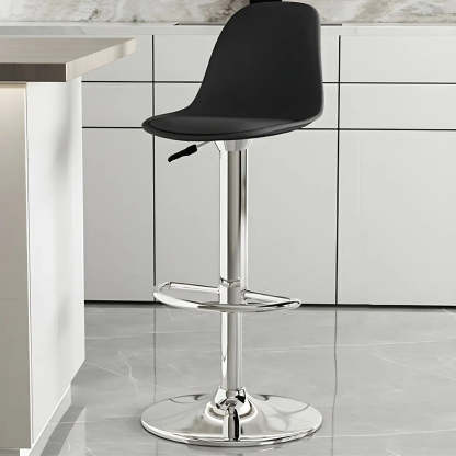 Adjustable Swivel Leather Bar Stool