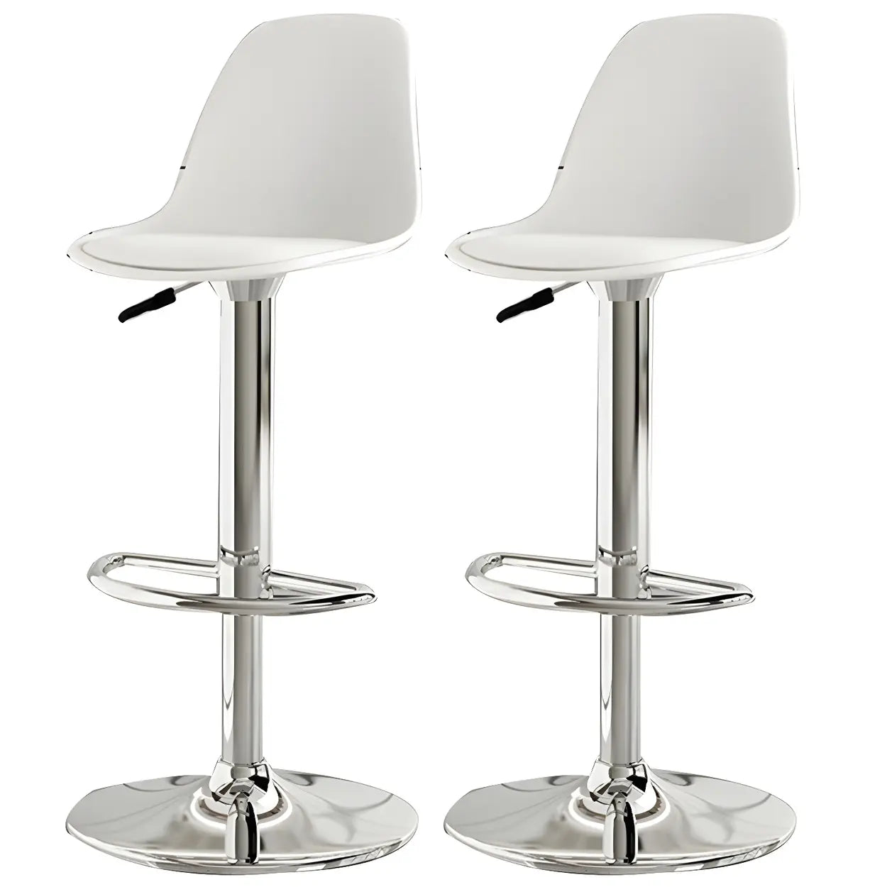 Adjustable Swivel Leather Bar Stool