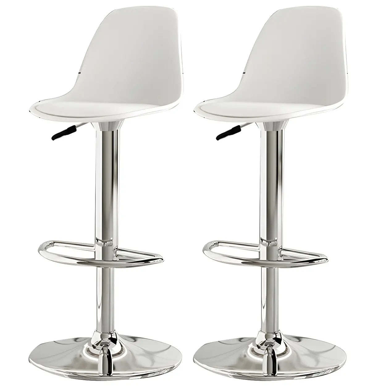 Adjustable Swivel Leather Bar Stool