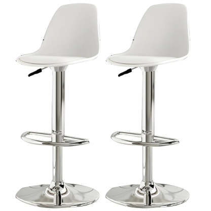 Adjustable Swivel Leather Bar Stool