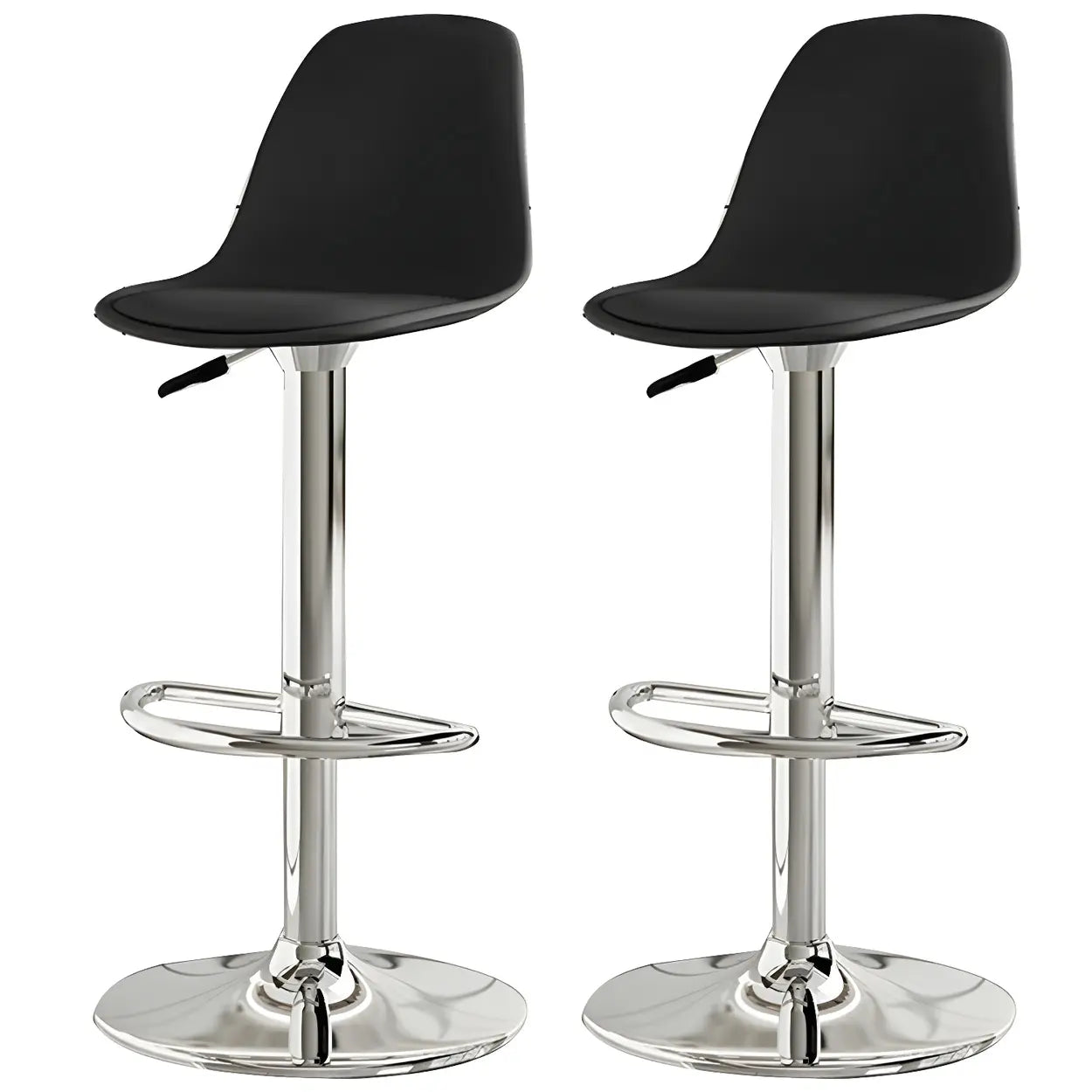 Adjustable Swivel Leather Bar Stool