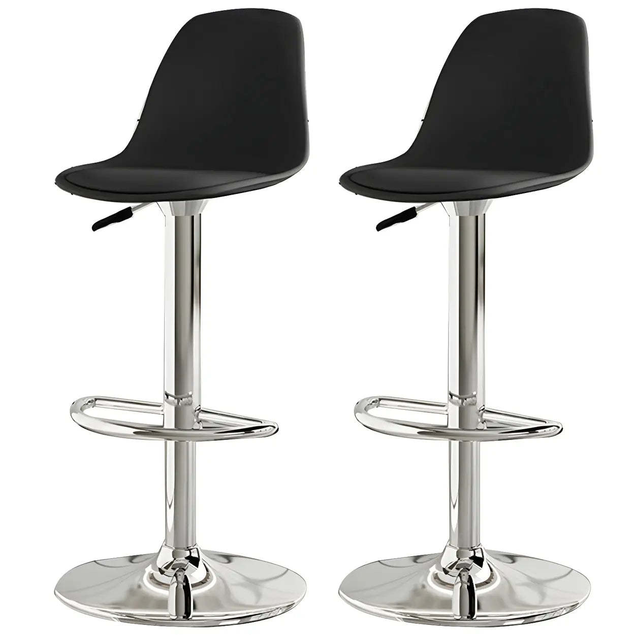 Adjustable Swivel Leather Bar Stool