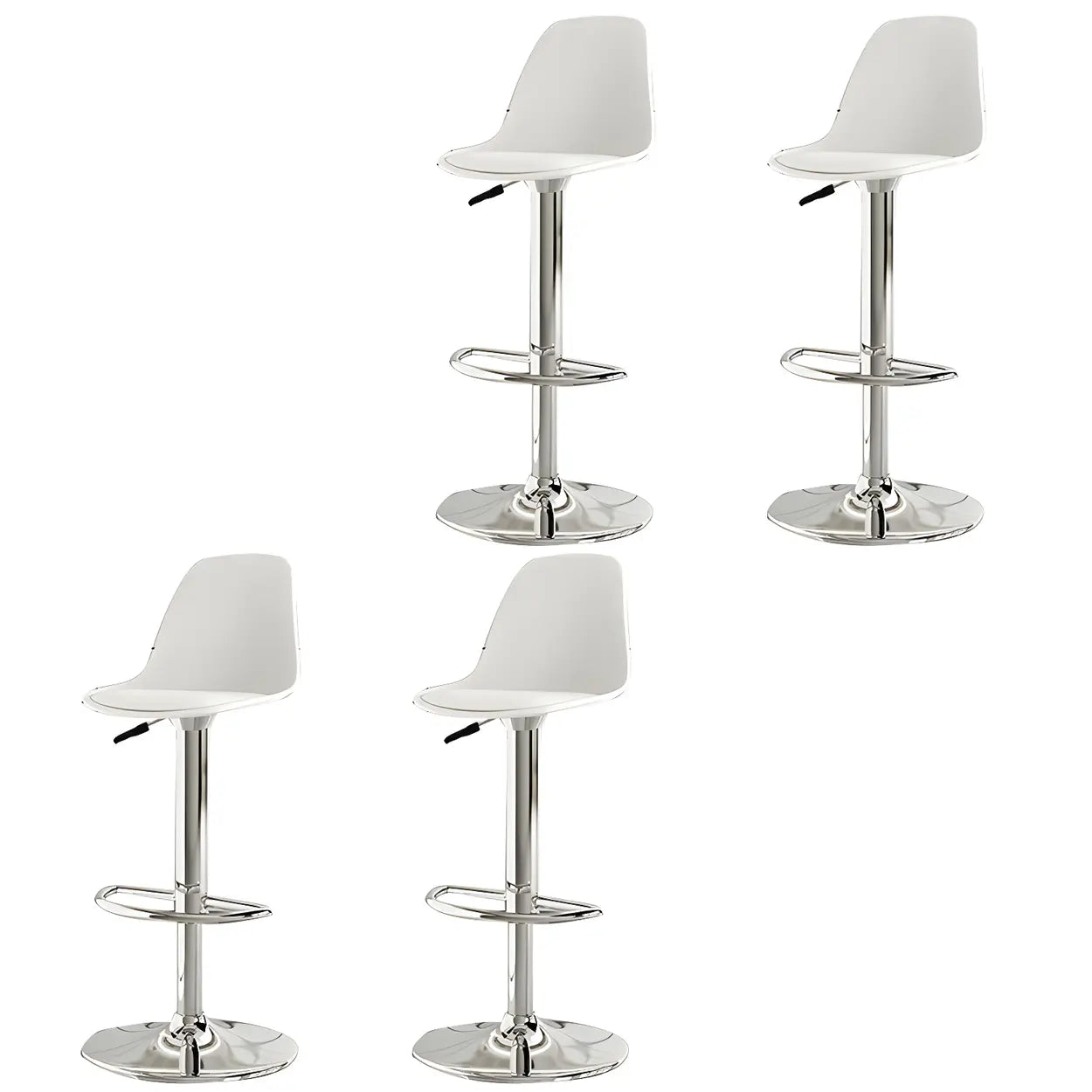 Adjustable Swivel Leather Bar Stool