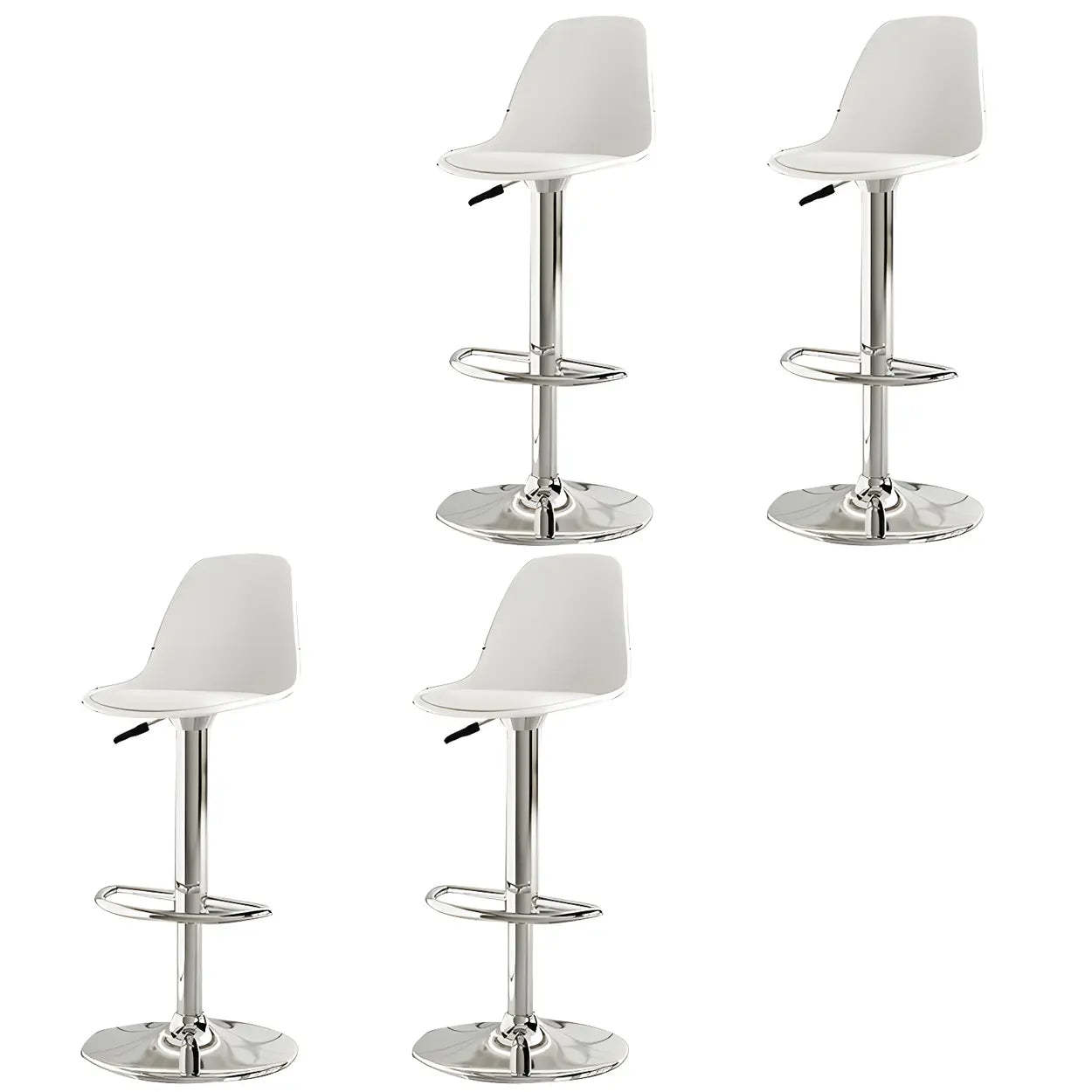 Adjustable Swivel Leather Bar Stool