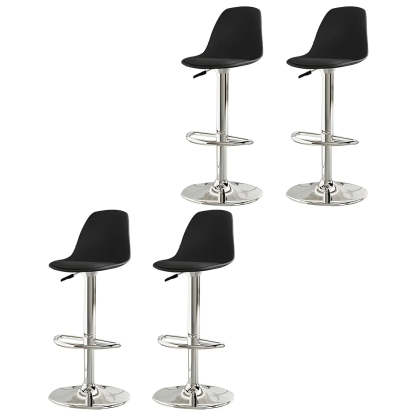Adjustable Swivel Leather Bar Stool
