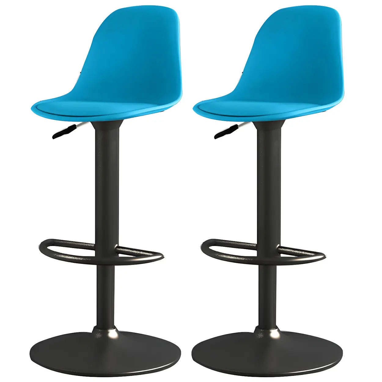 Adjustable Swivel Leather Bar Stool