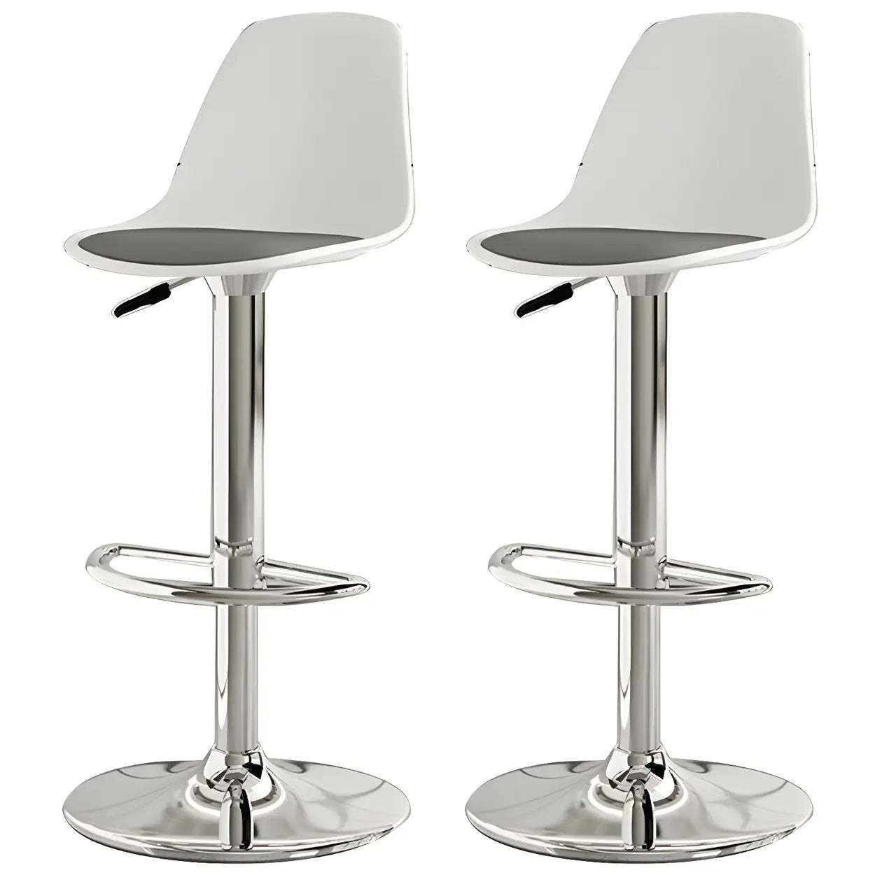 Adjustable Swivel Leather Bar Stool