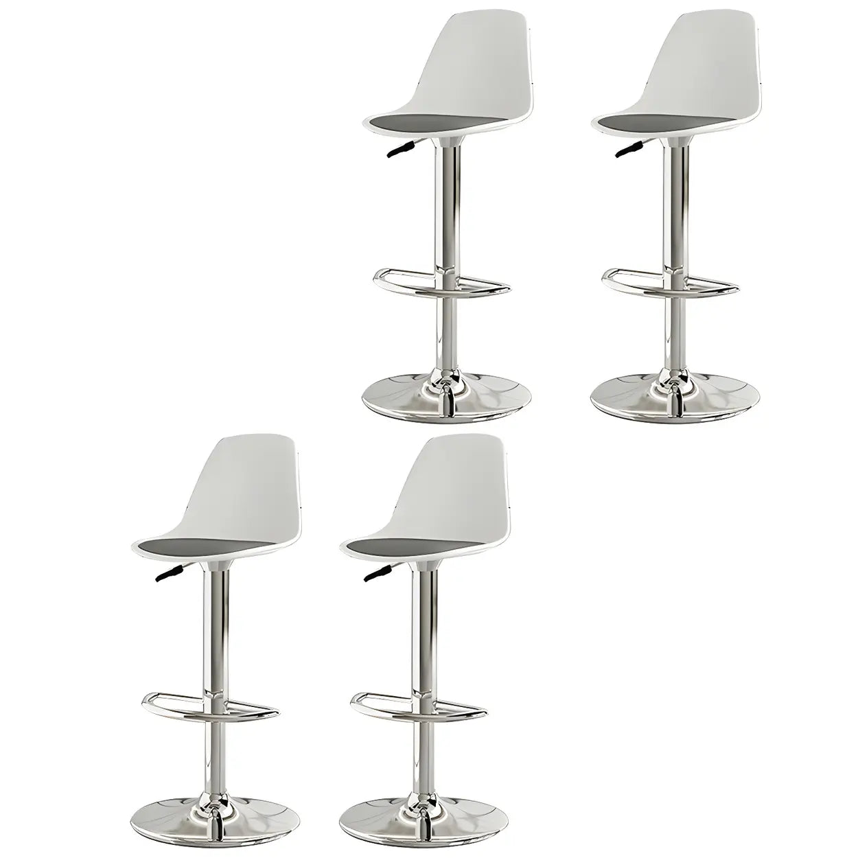 Adjustable Swivel Leather Bar Stool