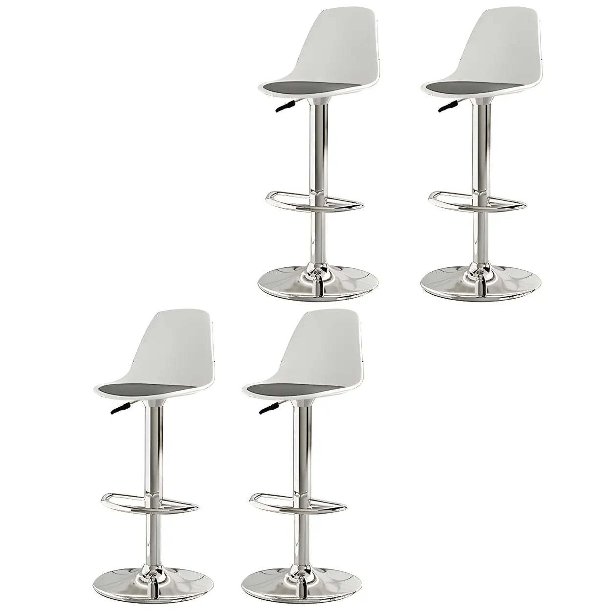 Adjustable Swivel Leather Bar Stool