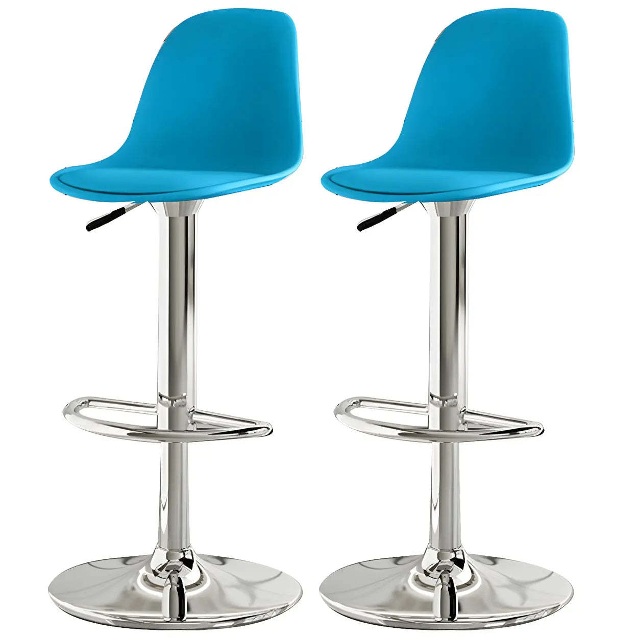 Adjustable Swivel Leather Bar Stool