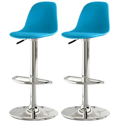 Adjustable Swivel Leather Bar Stool