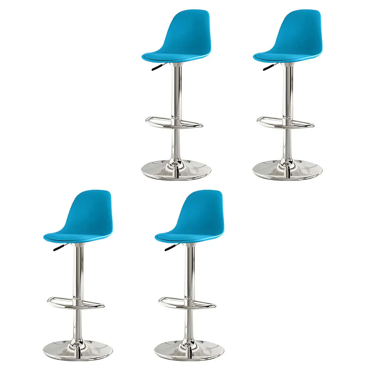 Adjustable Swivel Leather Bar Stool