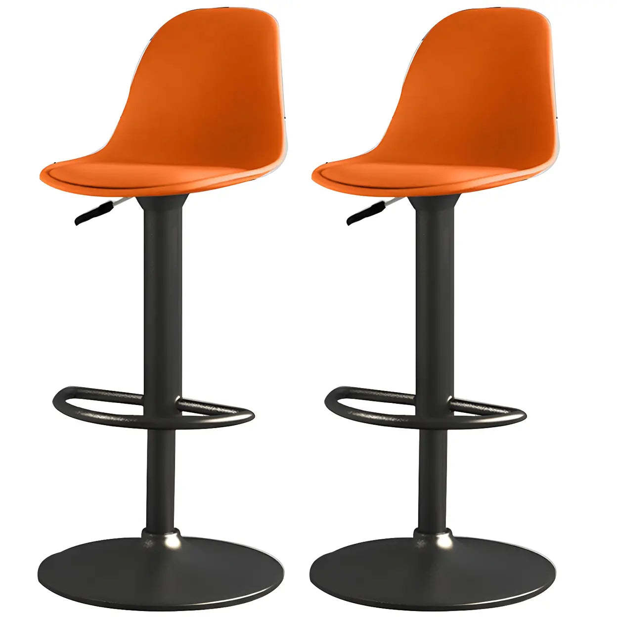 Adjustable Swivel Leather Bar Stool
