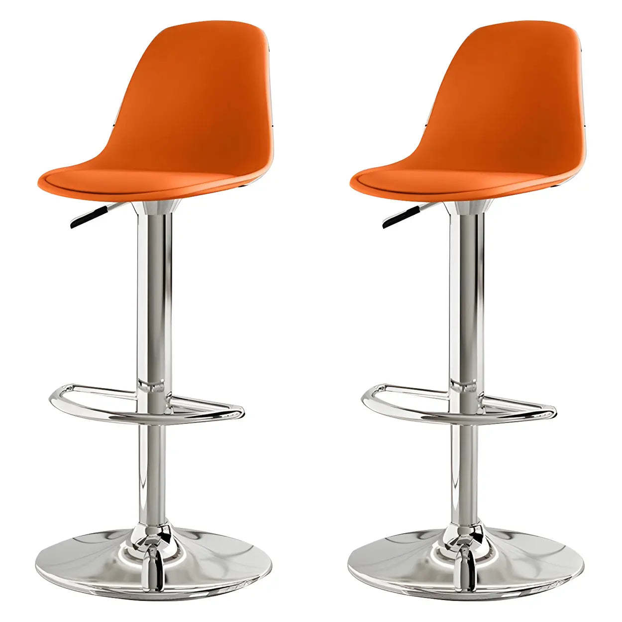 Adjustable Swivel Leather Bar Stool