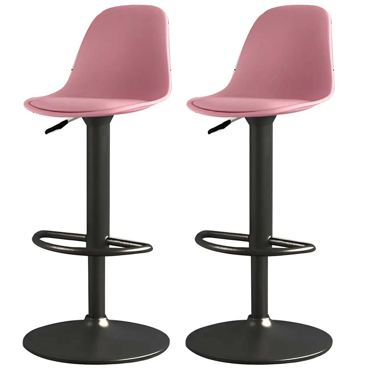 Adjustable Swivel Leather Bar Stool