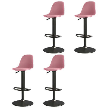 Adjustable Swivel Leather Bar Stool