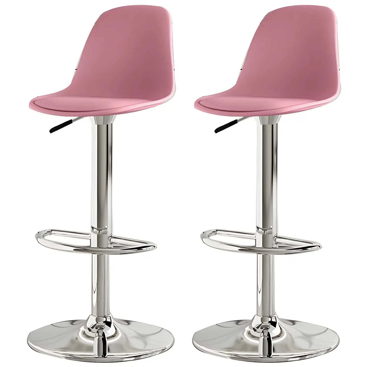 Adjustable Swivel Leather Bar Stool