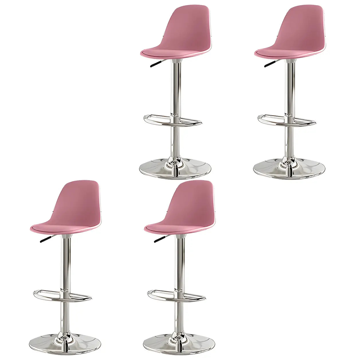 Adjustable Swivel Leather Bar Stool