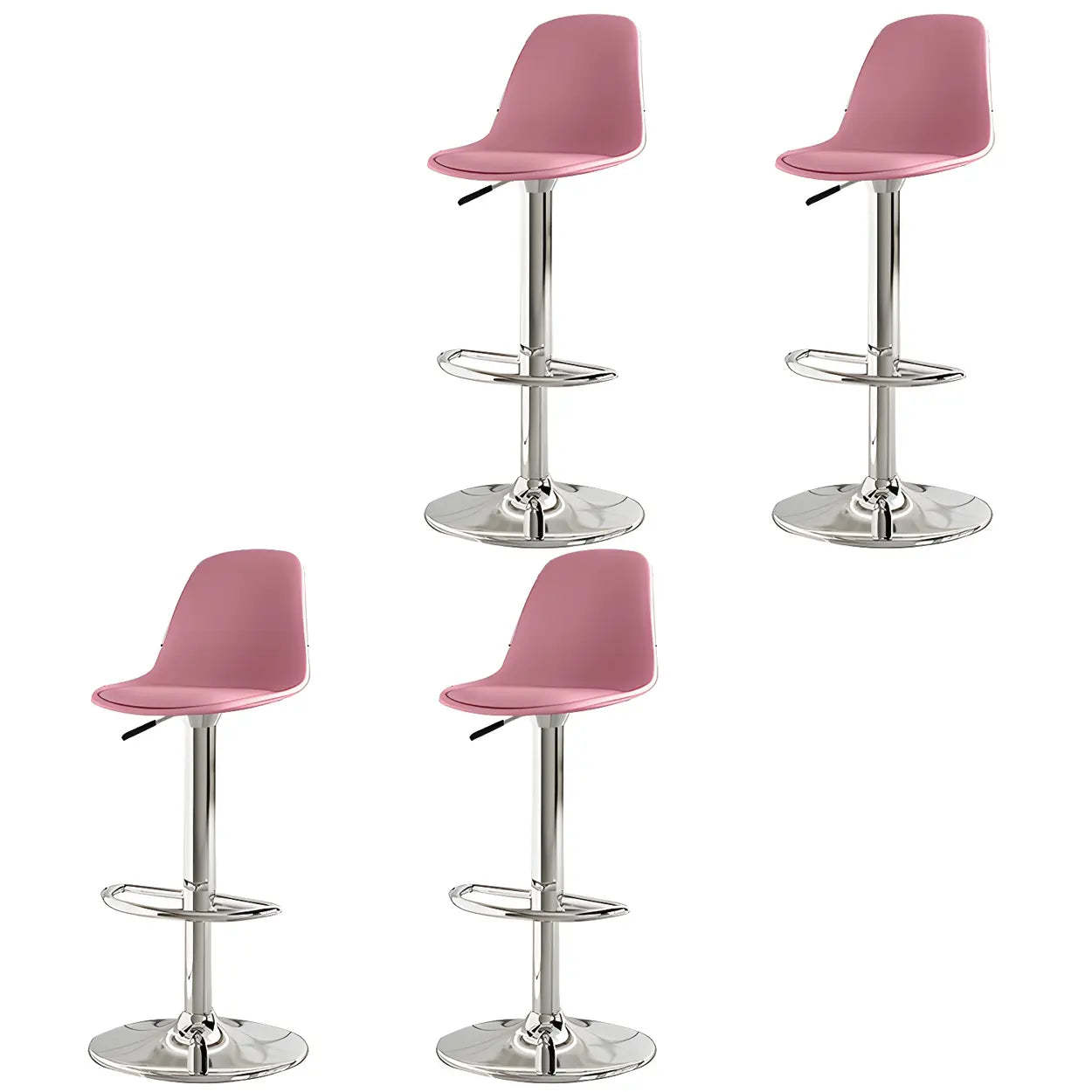 Adjustable Swivel Leather Bar Stool