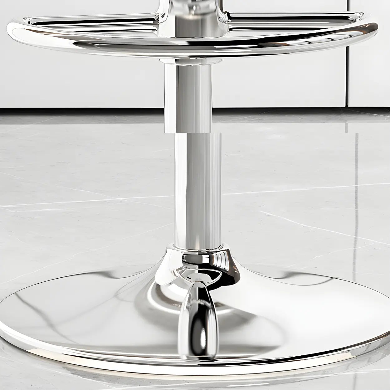 Adjustable Swivel Leather Bar Stool